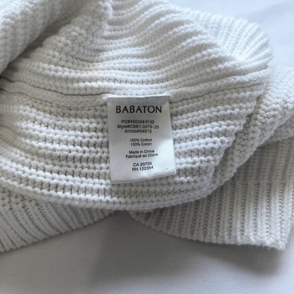 ARITZIA BABATON WHITE V-NECK SWEATER - XS - Picture 10 of 11